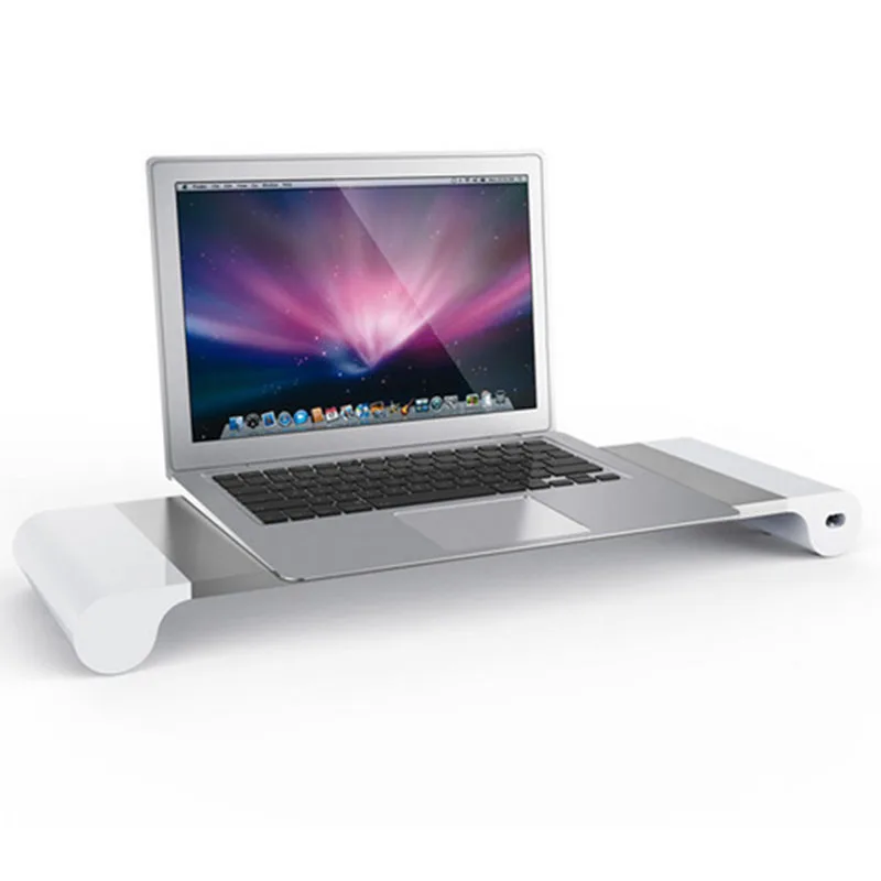 Fashion Modern Computer Monitor Stand Tray Rechargeable Laptop Stand Table High Quality Aluminum Alloy Notebook Desktop Stand