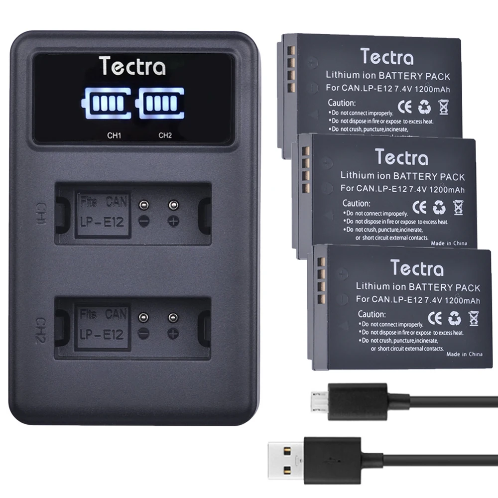 3 пачки LP-E12 LP E12 Замена bateria+ светодиодный дисплей USB Dual Зарядное устройство для Canon M 100D поцелуй X7 Rebel SL1 EOS M10 M100