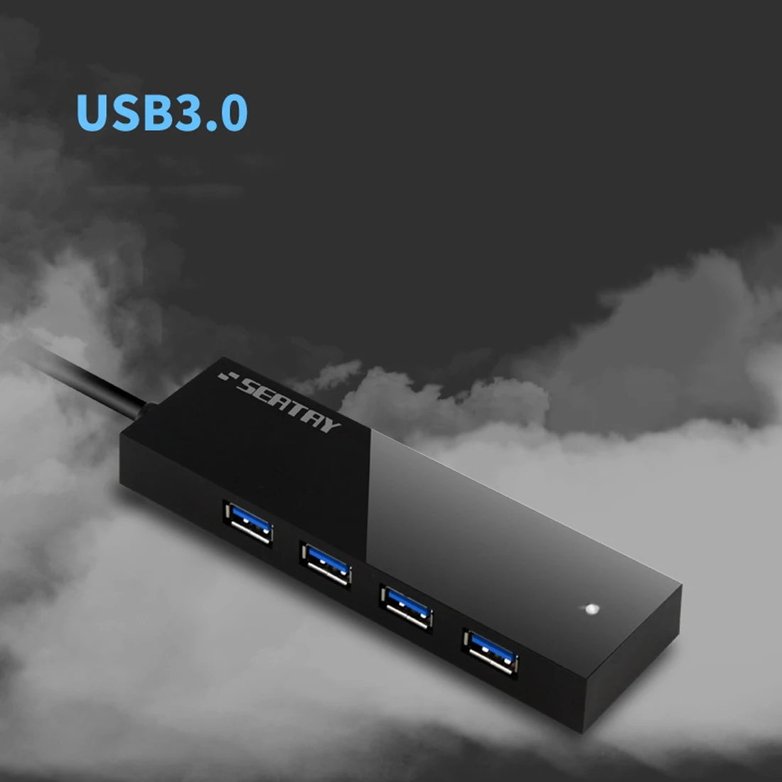 Etmakit أعلى المحمولة USB 3.0 4 منفذ لوحة الوصل USB3.0 الخائن محول فائقة السرعة لأجهزة الكمبيوتر المحمول PC الكمبيوتر مزود طاقة عالي القدرة