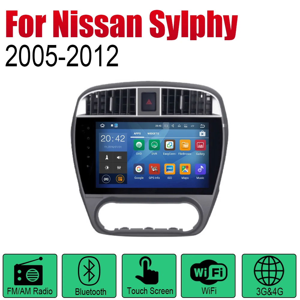 ZaiXi Android автомобильный радиоприемник GPS навигация для Nissan Sylphy 2005 2006 2007 2008 2009 2010 2011