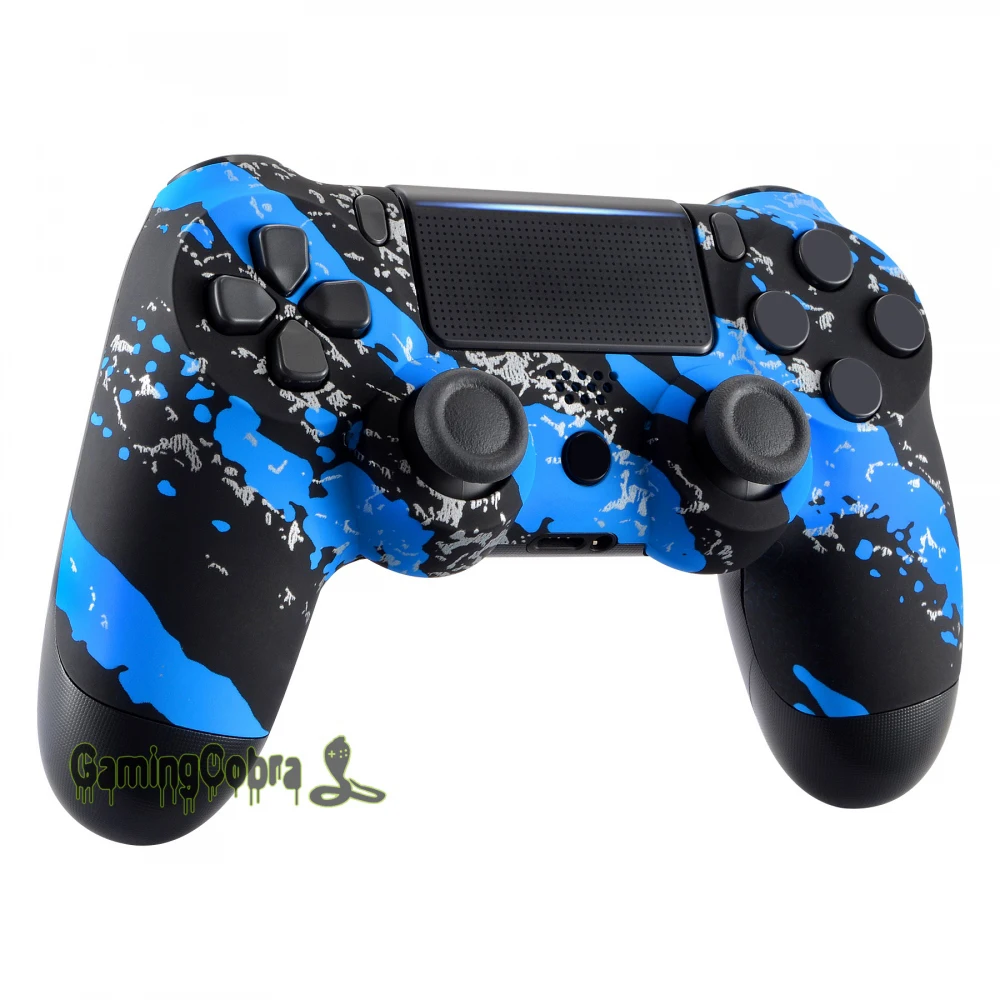 Голубой океан Soft Touch верхний корпус для PS4 тонкий поляризационный фильтр Pro контроллер JDM-040 JDM-050 JDM-055# SP4FS09