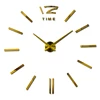 diy wall clock living room new acrylic quartz watch  3d clocks reloj de pared home decoration hot Metal wall Sticker 3