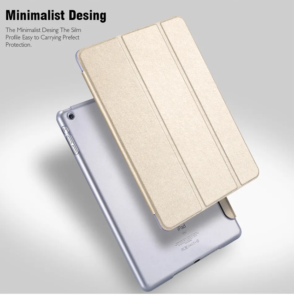 KISSCASE mini1 mini2 Flip Luxury Leather Transparent Clear Back Case For Apple ipad mini 1 2 3 (2)