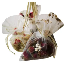 10 шт., сумка на шнурке с кружевной вышивкой, сумки для лекарственных украшений с сушеным цветком, сумки для рождественских путешествий, сумка-Органайзер, вечерние сумки для подарков