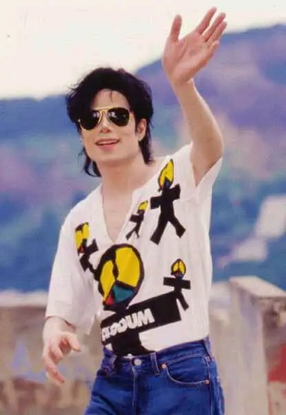 Rare MJ Michael Jackson Olodum Brazil MV Retro Anti-war They don't care about us Vest Tshirt for Peace