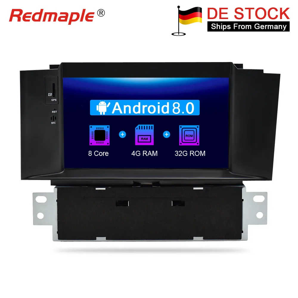 4G RAM Android 8,0 Car Radio DVD GPS de navegación reproductor Multimedia para Citroen C4 C4L DS4 2011-2016 auto de Video de Audio estéreo