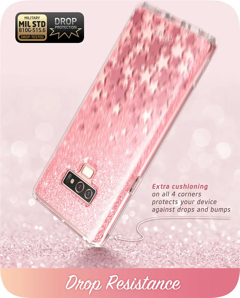 kawaii phone case samsung For Samsung Galaxy Note 9 Case i-Blason Cosmo Full-Body Glitter Marble Bumper Protective Cover with Built-in Screen Protector samsung cases cute