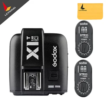 

2x Godox XTR-16 Wireless 2.4G Power Control Flash Receivers + X1T-C TTL Wireless Transmitter for AD180 AD360