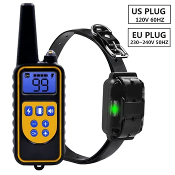 

Electric Pet Dog Training Collar Shock Collar for Dogs Diving Waterproof Remote Control Dog Device Charging LCD Display