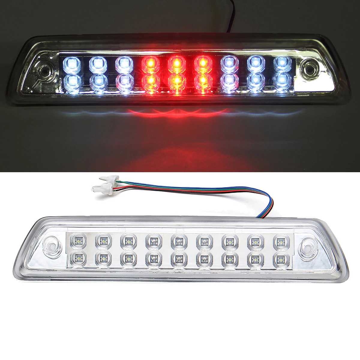 

1Pc High Mount 3rd Brake Light Car Led For Ford F-150 F250 F350 2009-2014 White Running Light And Red break Light Cargo Lamp