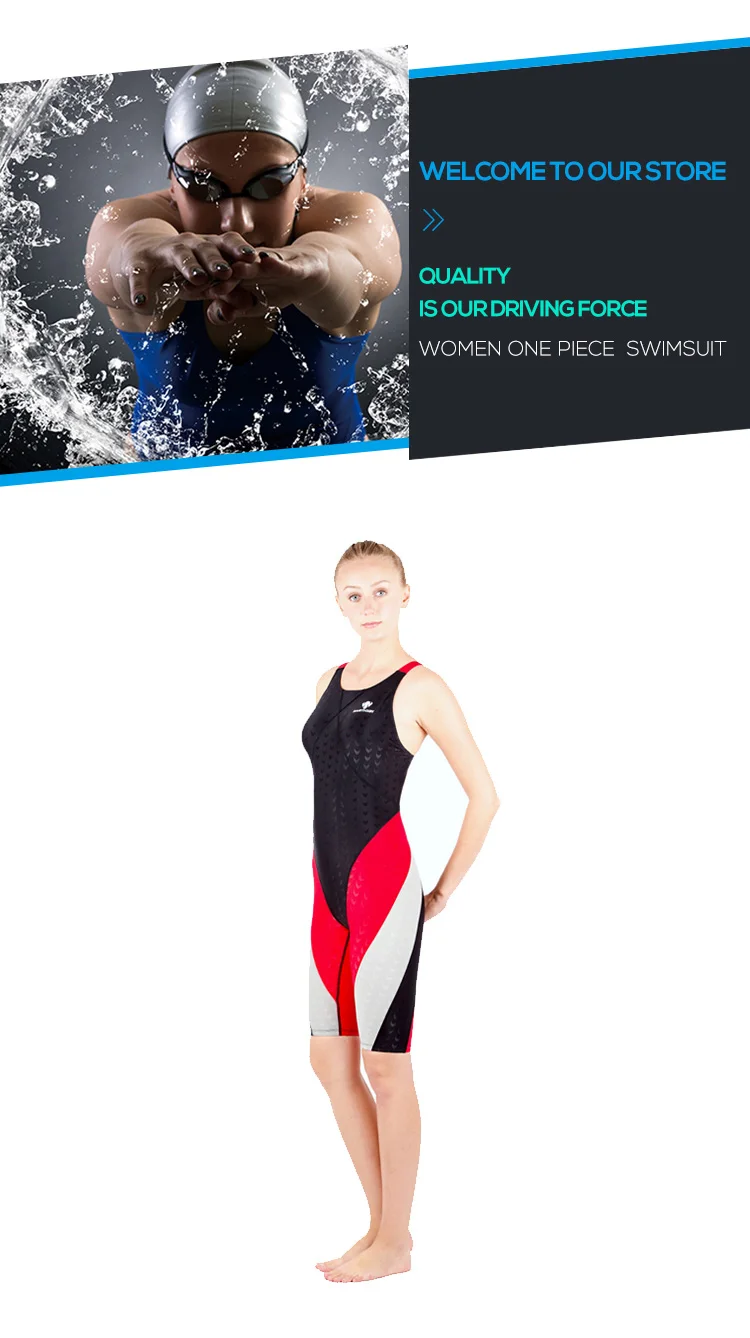 Hxby Swimwear Swimming Women Competitive Swimsuit Girls Swimsuits Sharkskin Racing Competition Swim Suits Knee Female Swimsuit Blue Swimsuits For Small Chestsswimsuit Push Up Bra Aliexpress