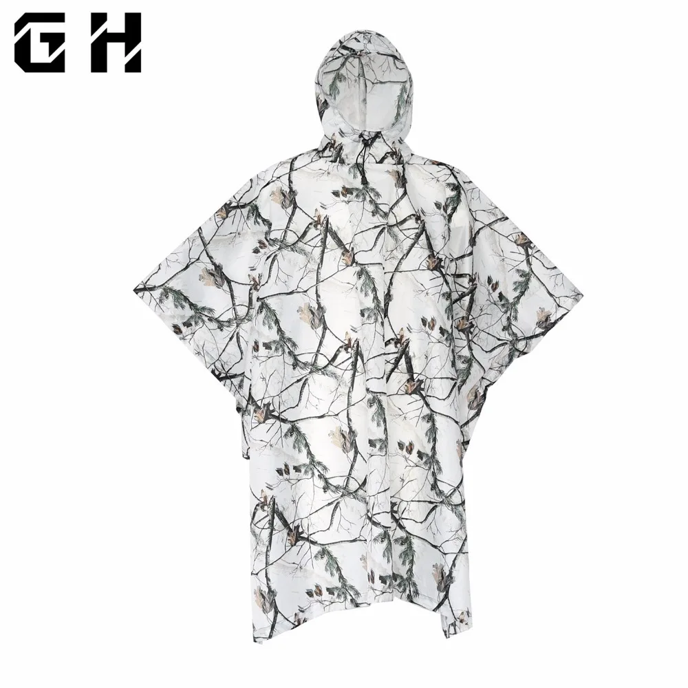 

Dropshipping Military White Raincoat Jungle Marching Ghillie Suit Poncho Moistureproof Ma Army F Tactical Camouflage Clothing