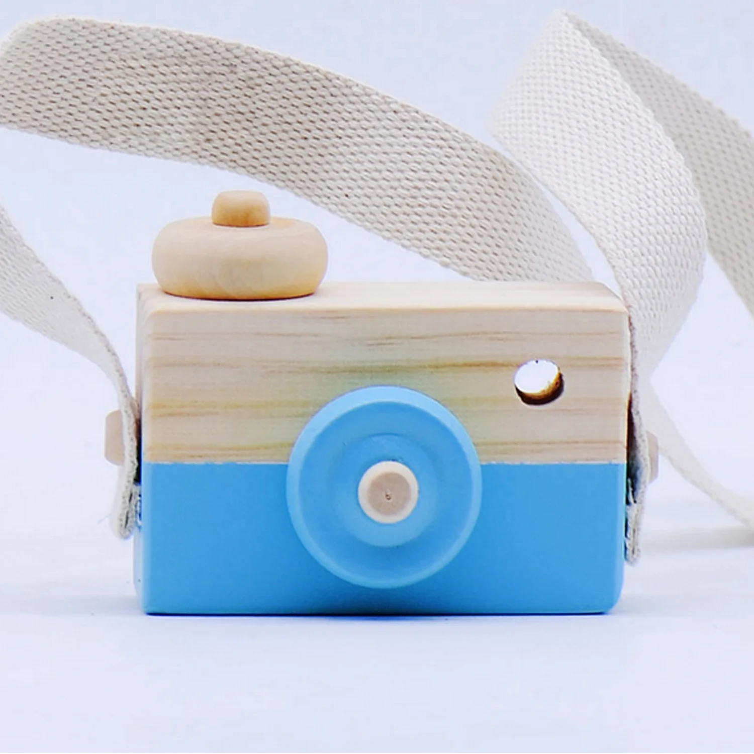 Blue Детские милые мини натуральные деревянные игрушки для камеры реквизит для фотосъемки Висячие Игрушки для камеры детские развивающие игрушки на день рождения рождественские подарки - Цвет: Blue