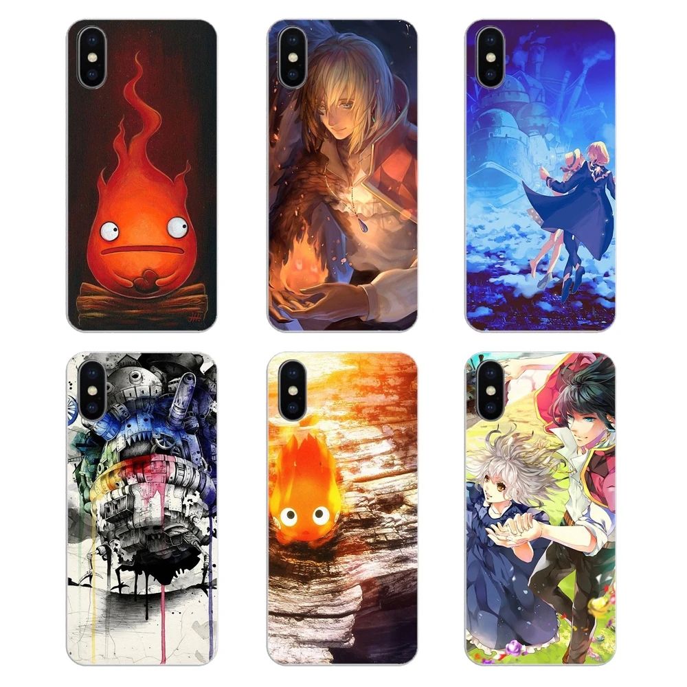 anime Cinderella howls moving castle fan art For LG G7 Q6 Q7 Q8 Q9 V30 X Power 2 3 OnePlus 3T 5T 6T TPU Transparent Bag Case |
