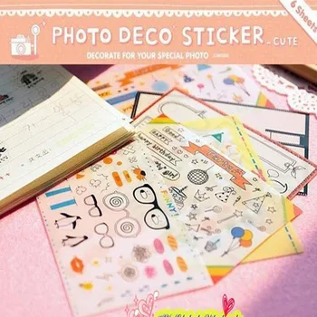 

20packs/lot Cute Mini life sticker PVC Sticker Multifunction DIY Decoration label wholesale