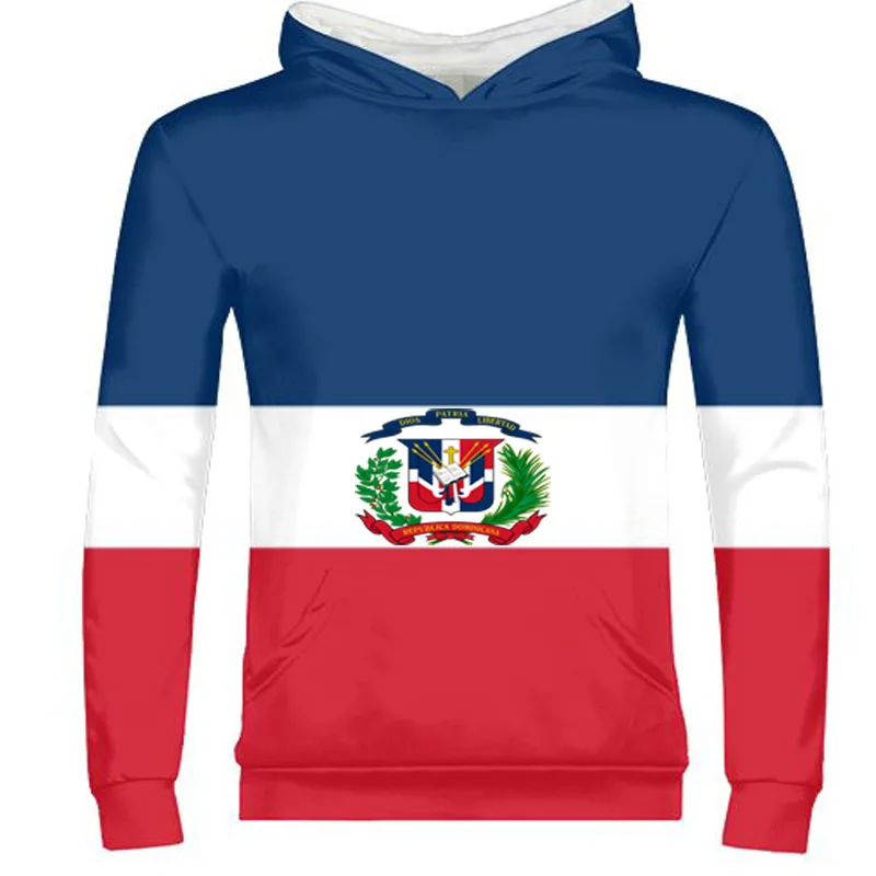 

DOMINICA male youth custom name dma zipper sweatshirt nation flag spanish Dominican Dominicana republic print photo clothing