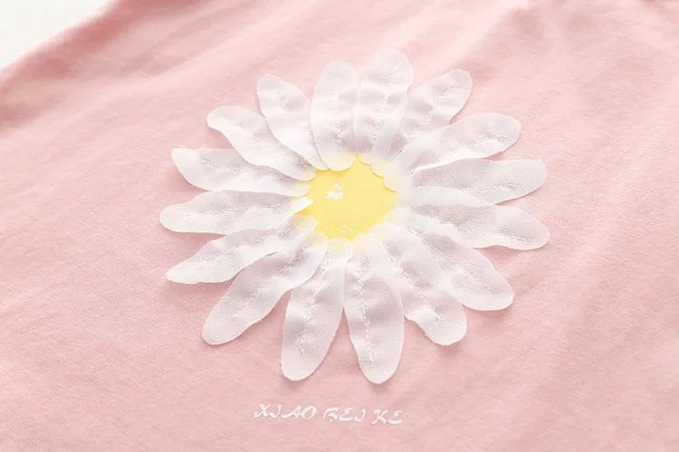 2018 Summer New Design Cotton Princess Short Sleeve O-Neck Strapless Off-Shouler Floral Cute Children Kids Baby Girl T-Shirt (7)