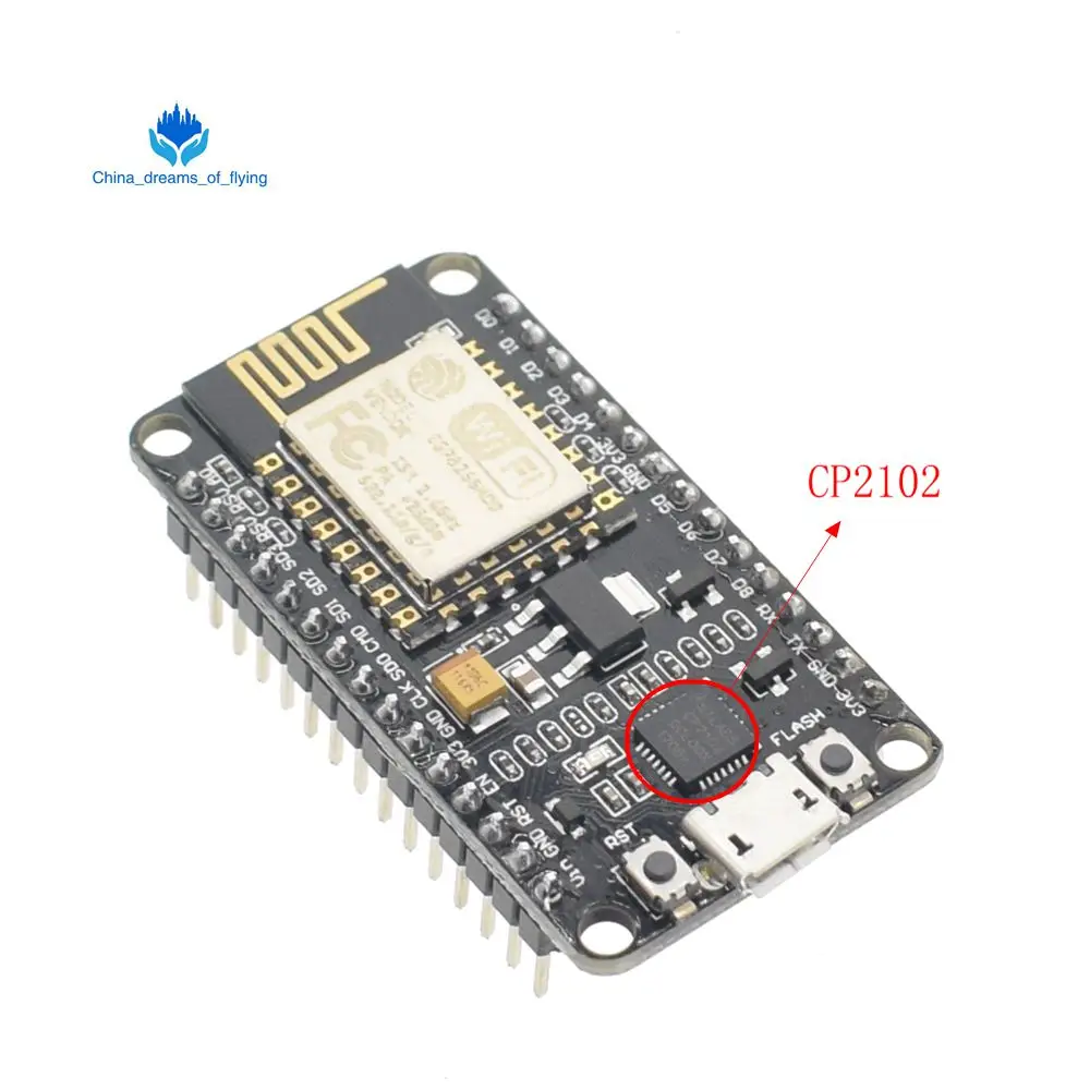 

1pcs Wireless module NodeMcu Lua WIFI Internet of Things development board based ESP8266 CP2102 with pcb Antenna and usb port