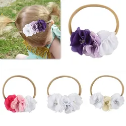 Floral Hair Bands for kids Headwear Photo Prop Flower Hairband Kids Child Newborn Baby Girl Headband Satin Accessory Floral Hair Bands for kids Headwear Photo Prop Flower Hairband Kids Child Newborn Baby Girl Headband Satin Accessory