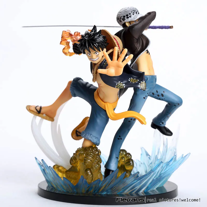Аниме One Piece Luffy VS Trafalgar Law 5-я годовщина ПВХ фигурка Коллекционная модель игрушки 16