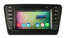 Quad Core 1024*600 Android 5.1.1 Car DVD Player GPS for Skoda Octavia 2014 2015 with Radio Canbus USB Mirror-link WiFi BT