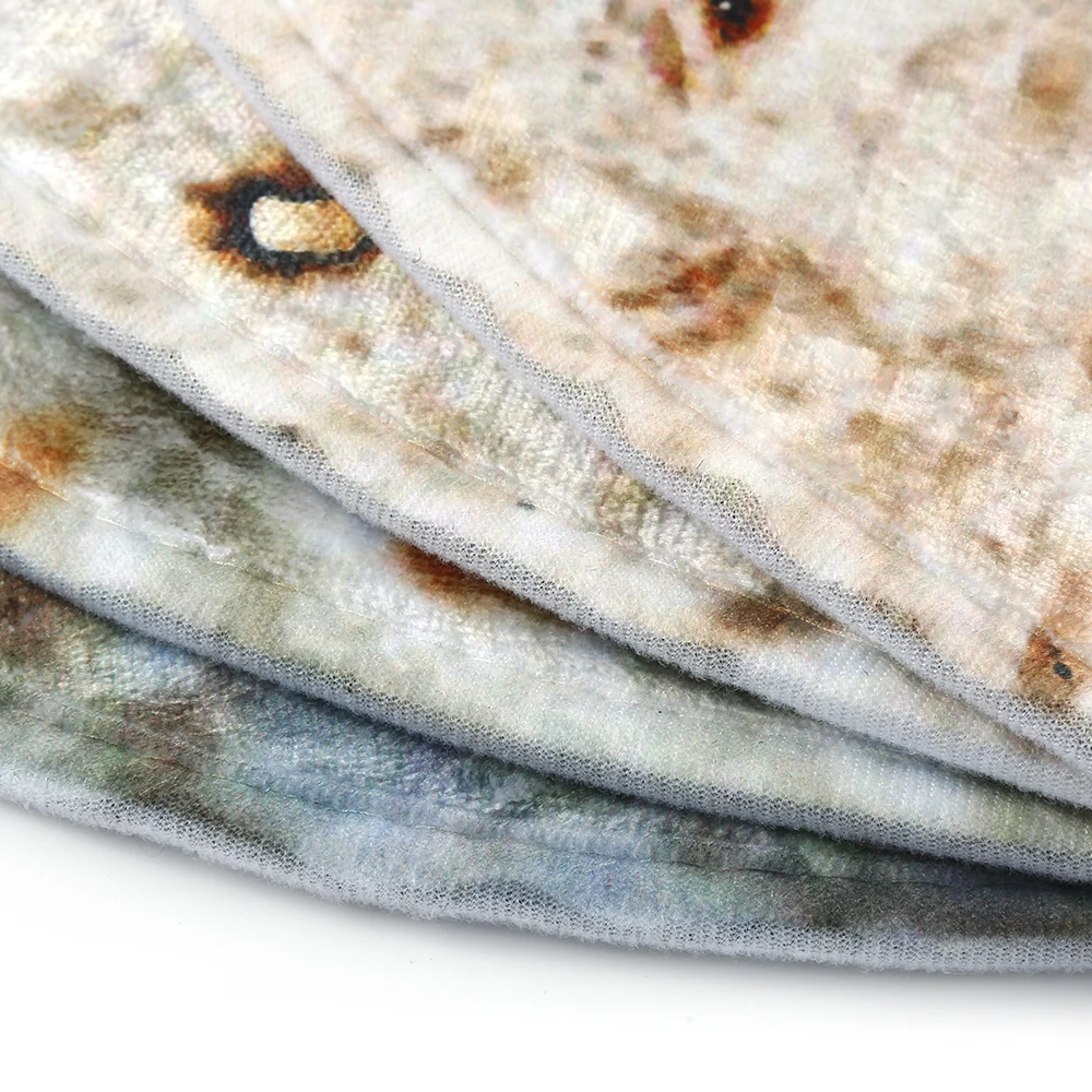 Ковер Tortilla Burrito, одеяло с буквенным принтом, круглый коврик для офиса, спальни, одеяло для улицы, 60X60 см