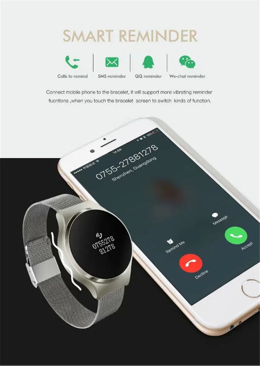 A68 браслет сердце монитор Bluetooth Смарт шагомер IP67 водонепроницаемые спортивные