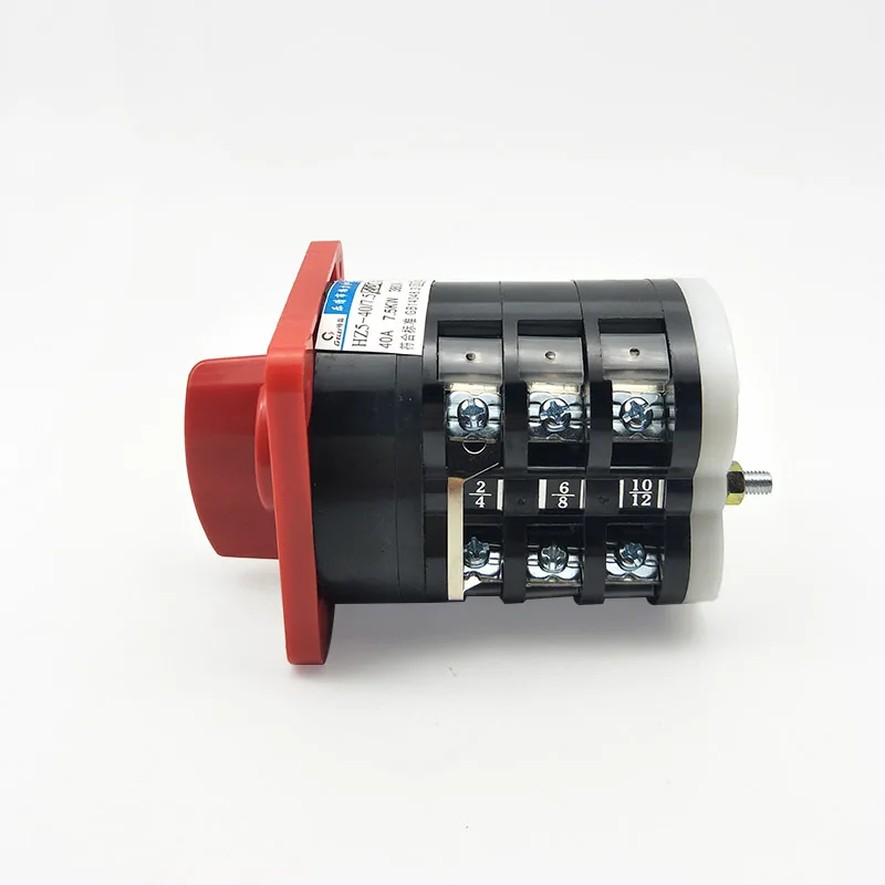 Rotary Cam Universal Changeover Switch 3 Pole 3Positions 380V 40A 7.5KW