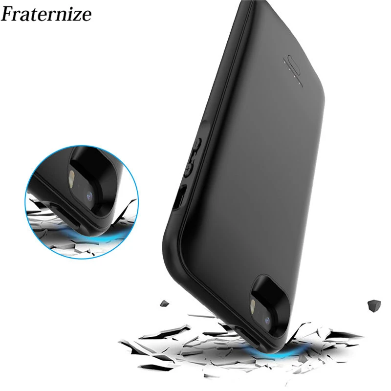 Estuche Cargador Negro Batería de Respaldo para iPhone 5 5S SE 