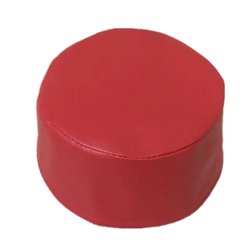 

Red Leather Men Muslim Turban Prayer Hat Islamic Caps Egyptian Saudi Arabia Topi Beanie Cap