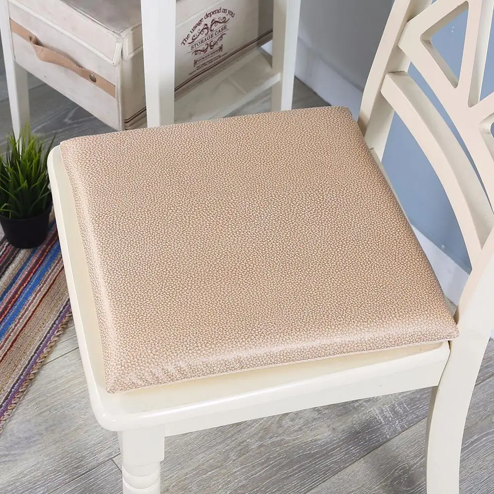 

Leather Memory Foam Chair Cushion Soft Comfort Breathable Office Bed Backrest Pad Detachable Slow Rebound Cushions