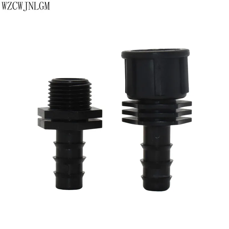 

Garden Irrigation DN16 Connector 1/2 "Female Connector to16mm Barbed Plastic Hose Fitting Micro Irrigation Adapter 1Pcs