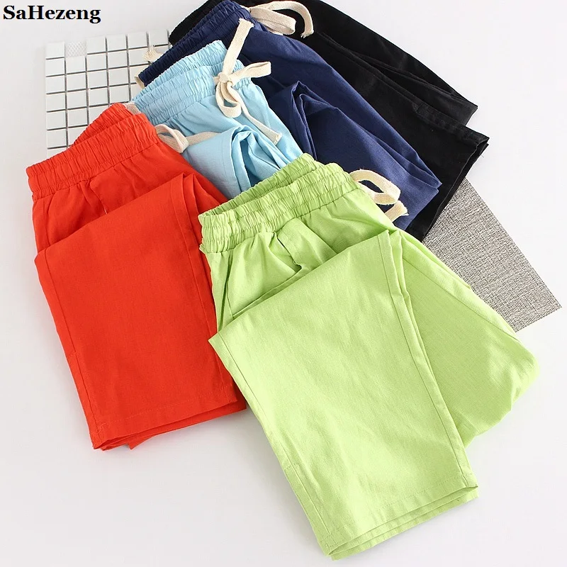 

4XL Cotton Linen Pants Women 2018 Summer Female Pencil Pants Trousers Casual Drawstring Elastic Waist Pants P19-1