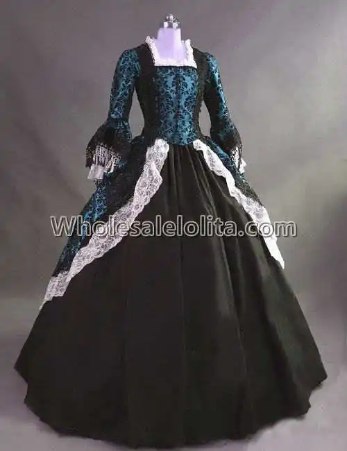 1860 S викторианская готика Лолита платье/Civil War Southern Belle бальное платье платья в стиле Скарлетт О 'Хара