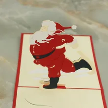 Dhl 200 шт сувенирные открытки 3D веселая Рождественская серия санта ручной работы на заказ поздравительные открытки Рождественские подарки