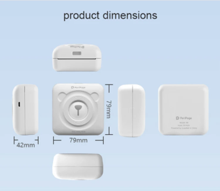 Портативный термопринтер Bluetooth мини беспроводная домашняя фотография кофе-принтер для Мобильные телефоны Android IOS Телефон