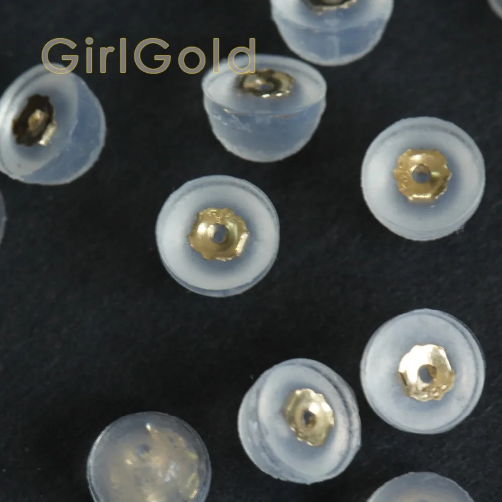 

14K Real Gold Butterfly Earring Back, Earring lock,Push Back, Friction Back, rubber earring