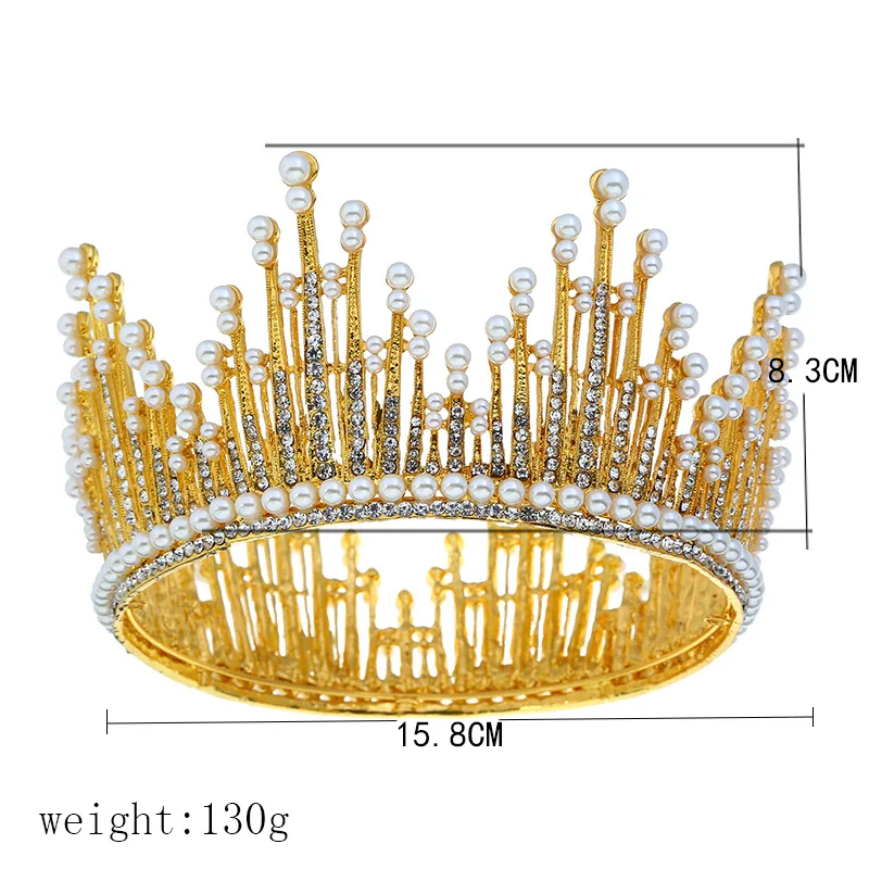 Модный роскошный с кристаллами свадебная корона Tiarasfor для женщин диадема принцесса тиары и короны выпускного вечера свадебная прическа невесты Аксессуары