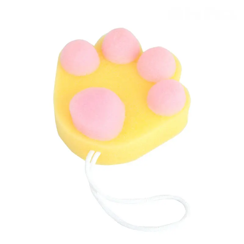 Cute Paw Sponges Kitchen Scouring Pad Dish Mop can be Hang Household