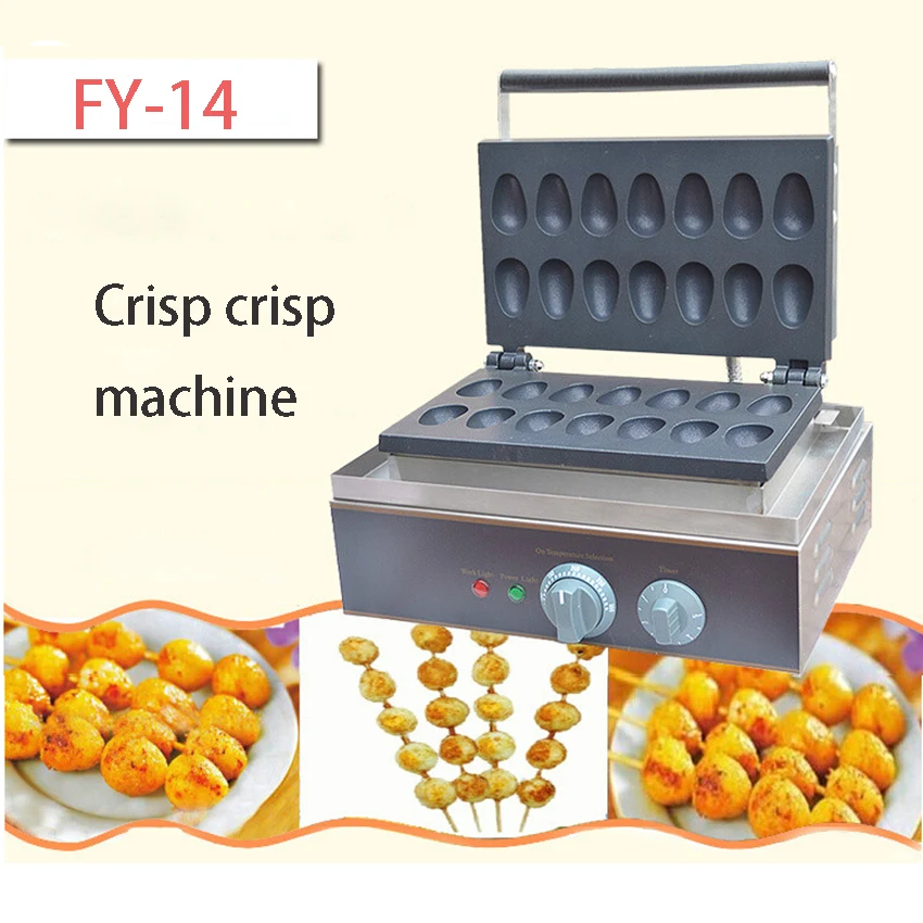 1 шт. FY-14 коммерческий Электрический крекеры Хрустящие Fried Egg машина механических и электрических Горячие scone машина запеченные яйца