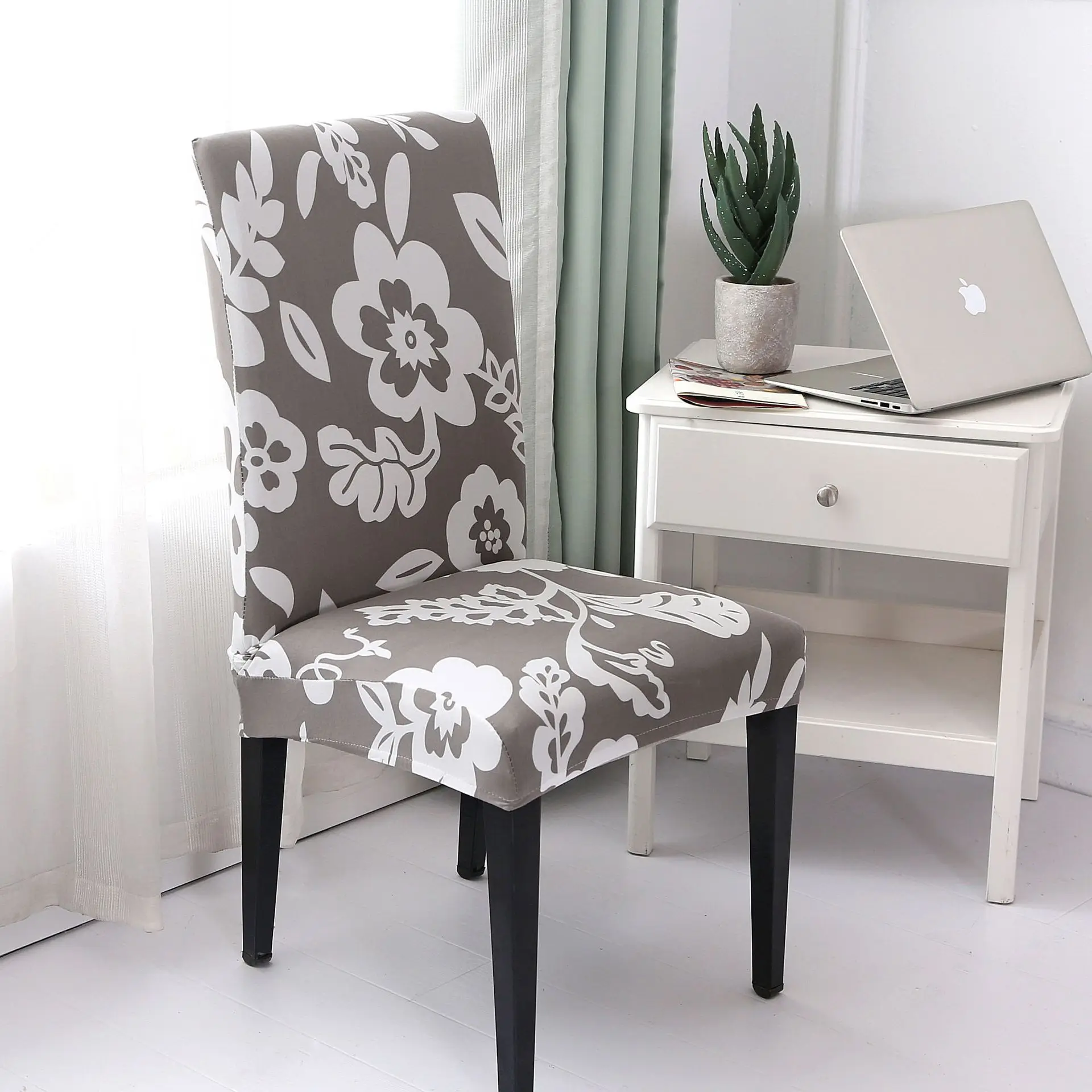 Накидка на стул из спандекса Housse De Chaise Coprisedie чехлы для стульев обеденные Fundas Sillas Comedor superno Capa De Cadeira Funda Sillon - Цвет: chair cover 8