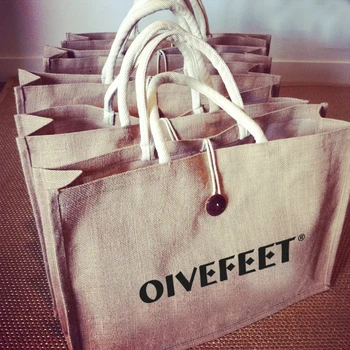 

LG0072 Free Shipping, Oivefeet Jute Tote Bags,Jute Shoulder Bag, Jute shopper, Custom Acceptable