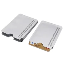 10PCS/lot RFID 13.56mhz IC card Protection NFC Shielded Card Sleeve Prevent unauthorized scanning