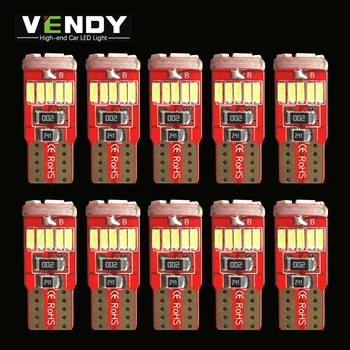 

10pcs W5W T10 2825 194 168 LED Clearance Lights Auto Car Bulb Width License Plate Doom Reading Interior Door Lamp 12V White