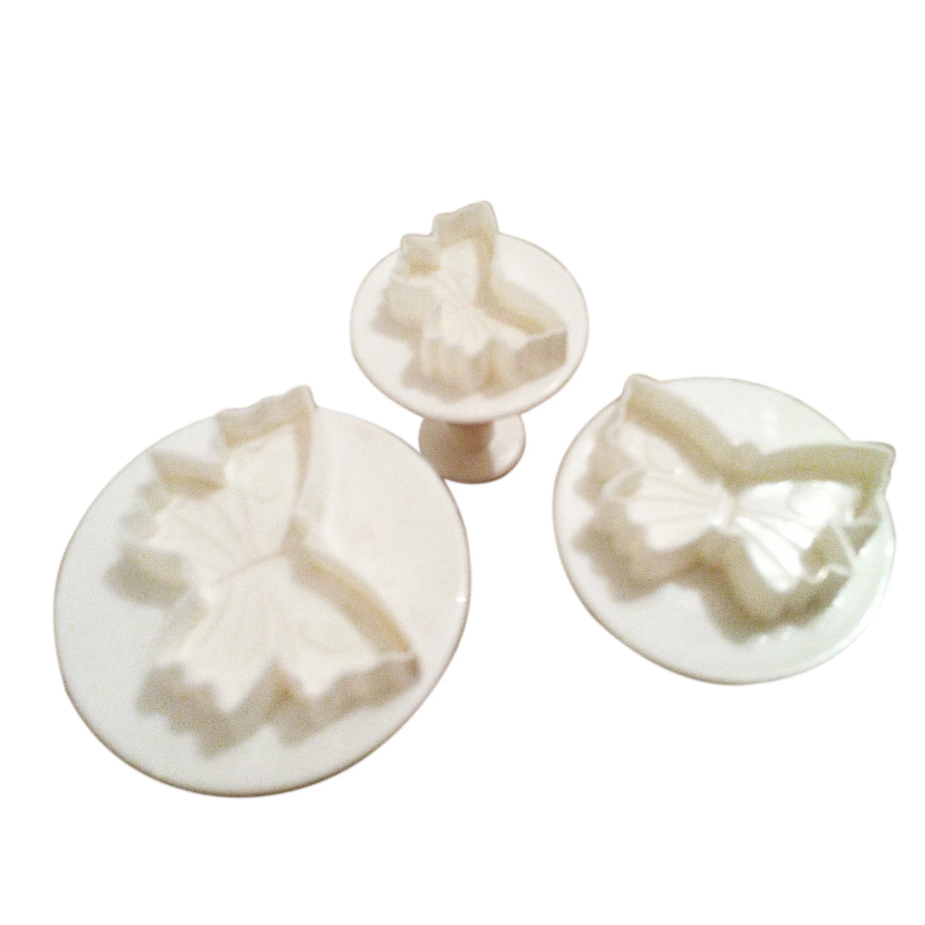 Набор из 3 маленьких плунжеров Veined резаки в форме бабочек Sugarcraft|set of|set 3set cutter |