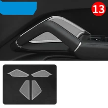lsrtw2017 stainless steel font b car b font door sound trims trunk sound trims for porsche