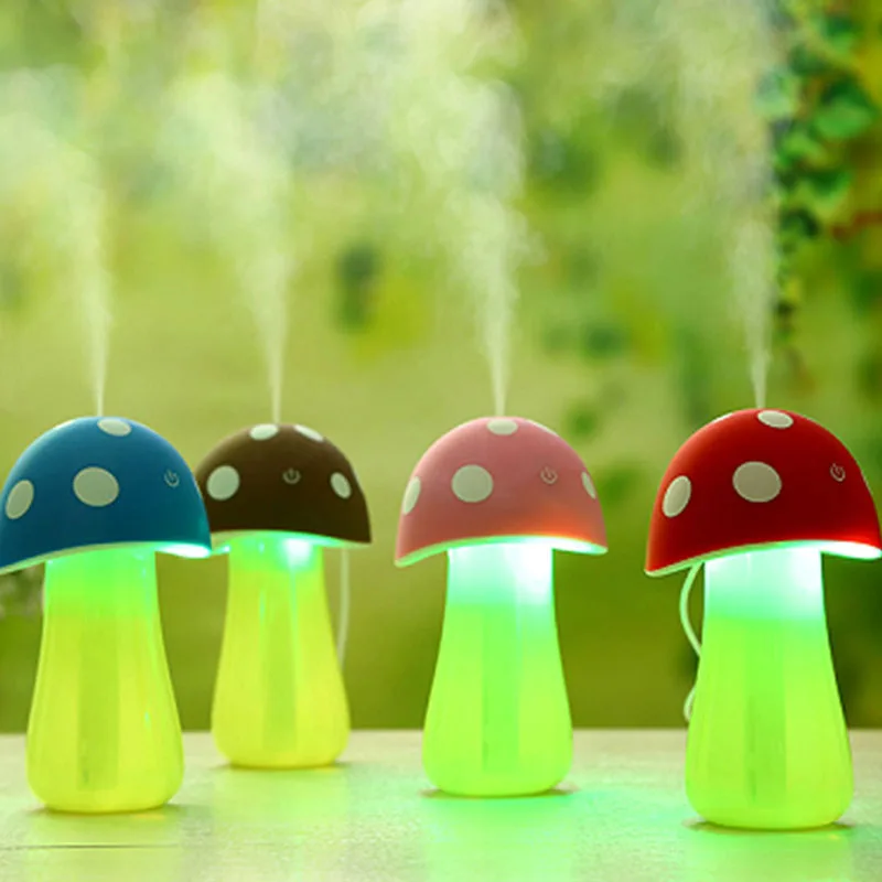 Mushroom Lamp LED ultrasonic Humidifier Home Air Diffuser Purifier