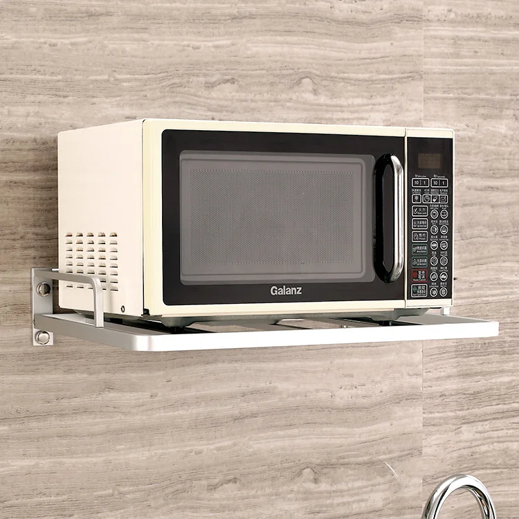 

A1 Thicken space aluminum kitchen bracket microwave oven wall mount bracket Lu50310