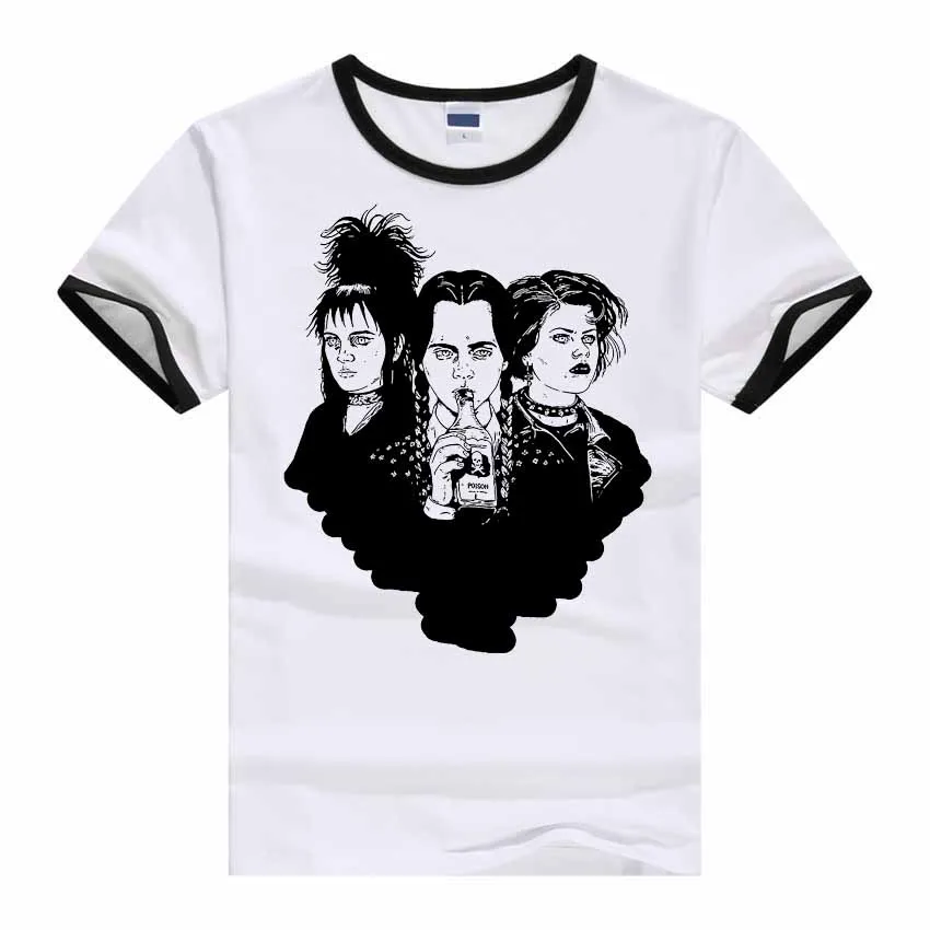 

The Addams Family goth movie art men women Harajuku vintage tee unisex t shirt