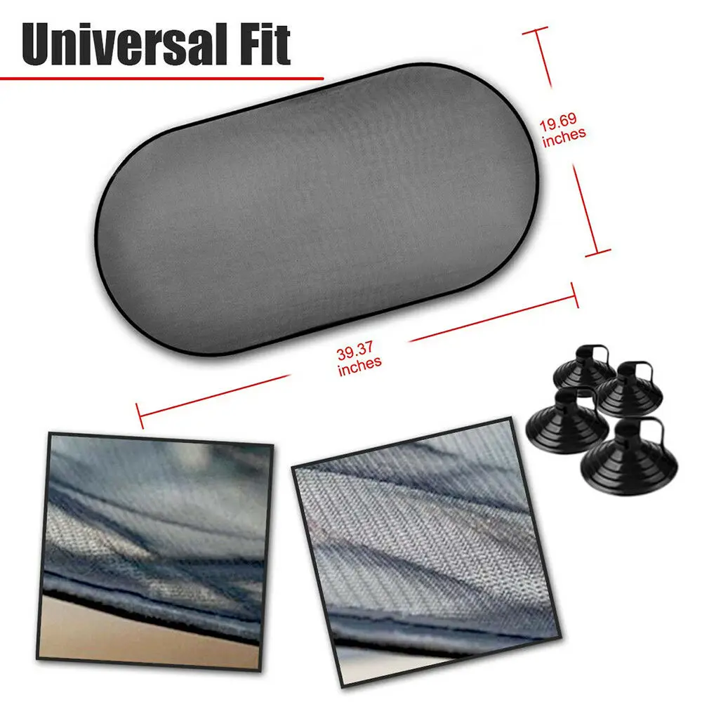 

Auto Sun-Shade Car Rear-Window Sunshade Cover Visor Mesh Shield Protect UV Block